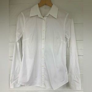 J crew white blouse classic cotton vintage